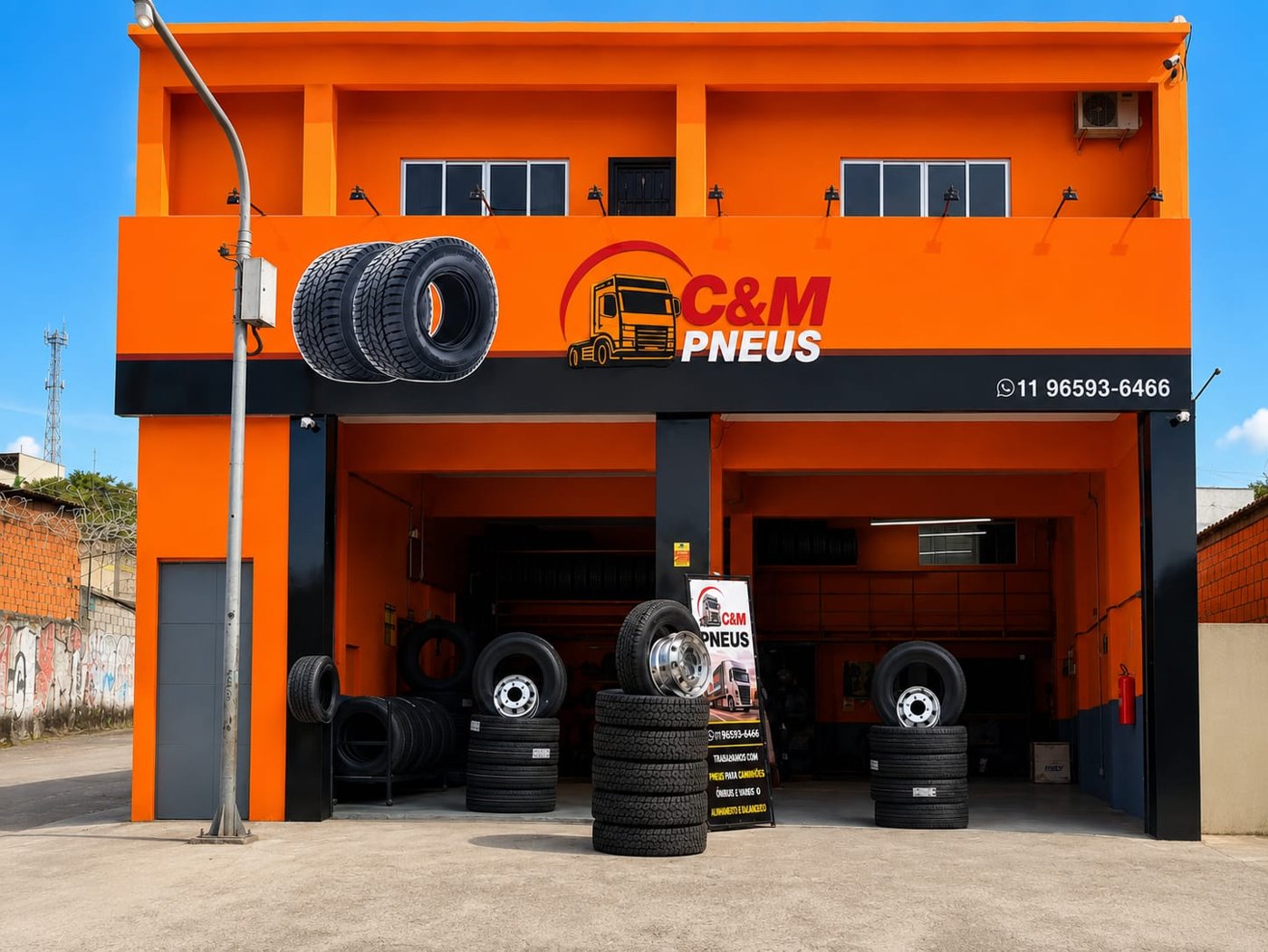 Pneus para caminhão C&M Pneus