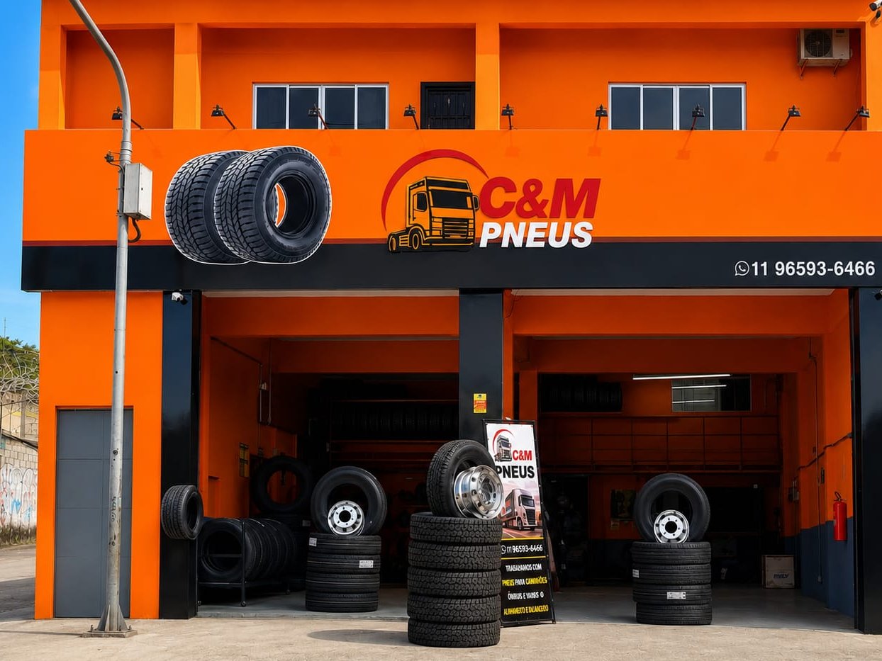 Loja C&M Pneus na Av. Jacu-Pêssego, 799 — Itaquera, São Paulo